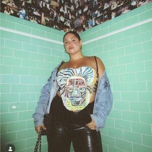 Rusty Reconstructed Basquiat Corset sz xs/S